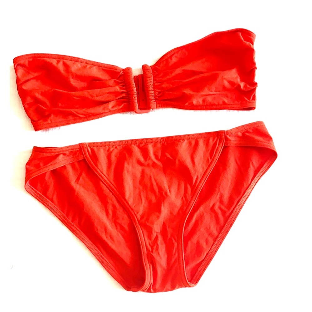 COPY - Classic Red Eres Bandeau Bikini Bathing Su…
